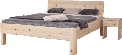 Produktbild von Einzelbett Adriana 120x200 Metallfrei Zirbe mit Kopfteil
