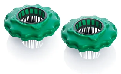 Image de Pot de plantes flottant pour étang, lot de 2 îles flottantes pour plantes, étang de jardin