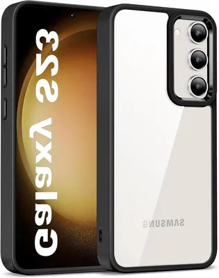 Image de Coque de protection 6,1 pouces, transparente et noire