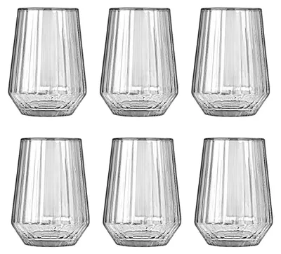Produktbild von Estia | Getränkeglas - Saftglas - Wassergläser - 410 ml - 6er Set - aus Glas - transparent - Trinkgläser - Gläserset