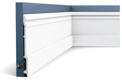 Image de Orac Decor SX191 LUXXUS HIGH RISE Plinthe Moulure décorative Moulure décorative 2 m