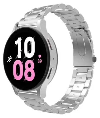Image de Bracelet PrimeSteel pour Samsung Galaxy Watch 20mm, métal.