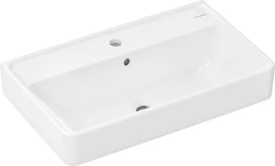 Zdjęcie produktu dla Hansgrohe umywalka Compact Xanuia Q 650x390 mm z otworem na baterię i przelewem, SmartClean biała, 61128450