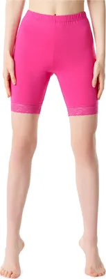 Image de Leggings courts pour femme Bellivalini en viscose avec dentelle BLV50-216 (rose, XL)