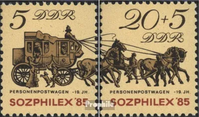 Produktbild von Briefmarken DDR 1985 Mi 2965-2966 (kompl.Ausgabe) gestempelt Internationale Briefmarkenausstellung