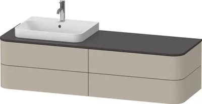 Produktbild von DURAVIT HP4973L60600010 WTU HappyD2+ wandh.,408x1600x550mm