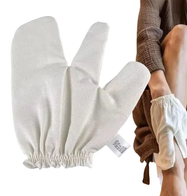 Immagine prodotto di Guanti esfolianti in seta per il bagno e la spa