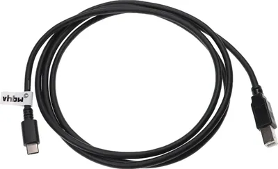 Produktbild von vhbw USB C auf USB B Druckerkabel Scannerkabel Adapterkabel - 1,5 m Schwarz