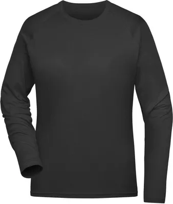 Produktbild von Ladies' Sports Shirt Long-Sleeved black, Gr. M