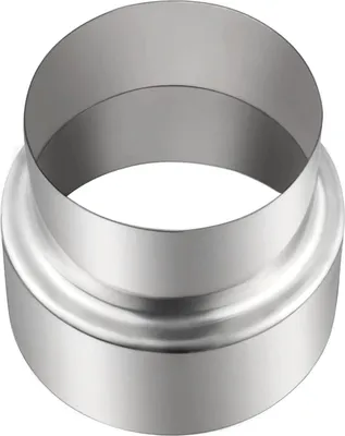 Produktbild von Reduzierung Ofenrohr 120 mm auf 100 mm Kaminrohr Reduzierung Wickelfalzrohr Schornstein Edelstahl ReduzierstüCk Reduktion Kaminrohr