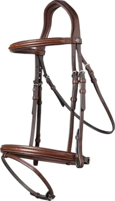 Produktbild von Trust Equestrian Trense Calgary Englisch kombiniert Trensenzaum Braun/Silber Full