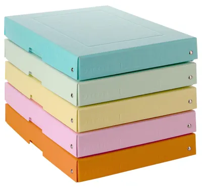 Produktbild von Falken Aufbewahrungsbox PURE Box Pastell 22001952 A4 40mm sort.