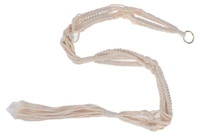 Productafbeelding van Macramé Plant Hanger Set van 2 met Katoenen Touw