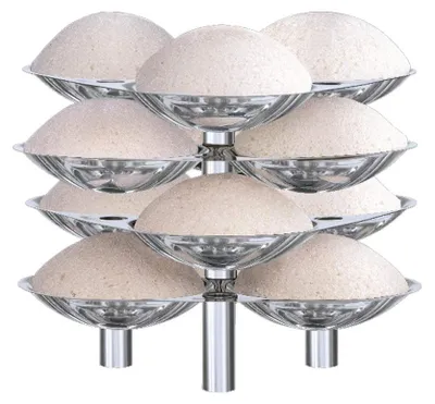 Idli-Ständer für 5-Liter-Schnellkochtopf, Alu, 12 Idlis
