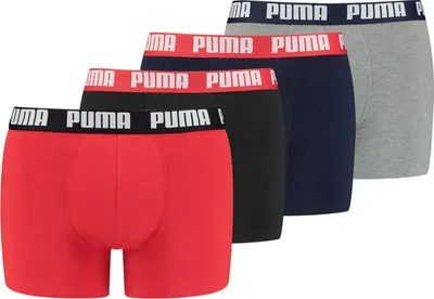 Produktbild von Puma Herren 4er Pack Basic Boxershorts Unterhosen Unterwäsche S