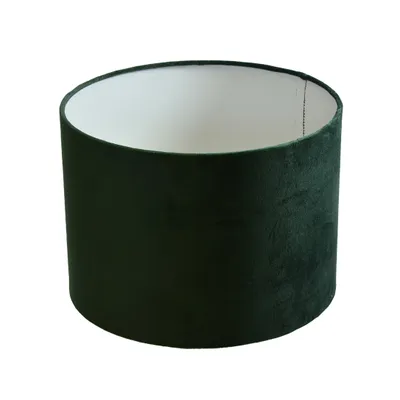 Produktbild von Lampenschirm Ø 25 x 18 cm grün Velour Zylinderförmig