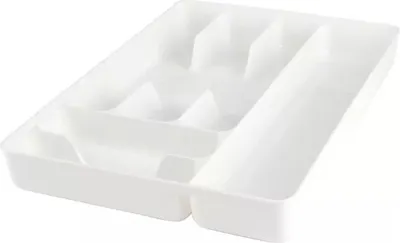 Immagine prodotto di Bestecklade weiß, 6 Fächer, Höhe: 40 mm, Länge: 335 mm, Breite: 245 mm