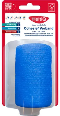 Produktbild von HeltiQ Klebebandage 4 m x 8 cm (1 Stück)