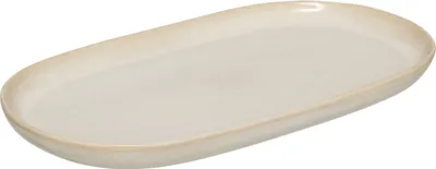 Produktbild von Platte "terre inconnue" aus beigefarbener keramik 30x18cm - SG Secret de Gourmet