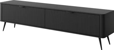 Produktbild von FURNLUX Fernsehtisch Lante Schwarz 200cm / Hauptfarbe: Schwarz / Abmessungen: 200 x 51 x 38 cm