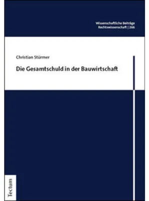Obrázok produktu pre Die Gesamtschuld in der Bauwirtschaft