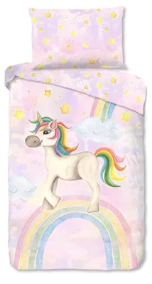 Productafbeelding van Good Morning Kinderdekbedovertrek "Unisweet" - Multi - (140x200 cm) - 100% Katoen