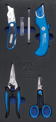 Produktbild von BGS 4096 1/3 Werkstattwageneinlage: Messer- und Scheren-Satz, 6-tlg.