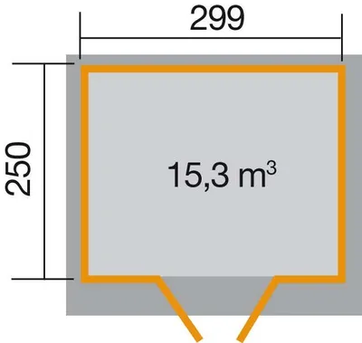 Produktbild von Blackmount 325 Gr.4, natur, 19 mm B x T x H 301 x 301 x 225