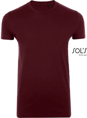 Produktbild von SOLs 00580 | Imperial Fit Herren T-Shirt - Farbe: Oxblood - Größe: XXL