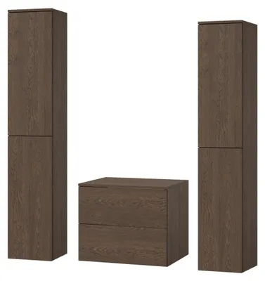 Obrázok produktu pre 3-dielna kúpeľňová zostava: Spodná skrinka + 2 vysoké skrinky Color Baltic Storm (2S 60 + 2D 160 x 2)
