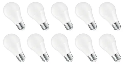 Productafbeelding van Spectrum LED Peerlamp A60 E27 Mat - 10W 1050lm 3000K - Warmwit - Vervangt 75W - 24V - 10 stuks
