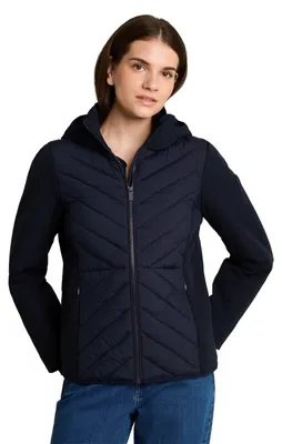 Immagine prodotto di Giacca imbottita ibrida da donna TOM TAILOR con cappuccio