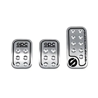 Zdjęcie produktu dla 3 szt. Sparco Racing Pedal Set Pedały sportowe Nakładki na pedały Podnóżek pedałów
