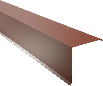 Produktbild von PRECIT Ortgangblech für Trapezblech rotbraun RAL 8012 1000 mm x 230 mm x 230 mm x 0,63 mm