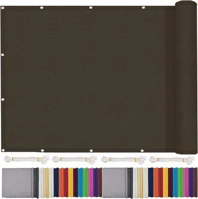Image de Toile d'ombrage pour terrasses - Protection solaire d'extérieur - Toile de jardin - Polyester hydrofuge - 1,4 x 1,8 m - Gris anthracite