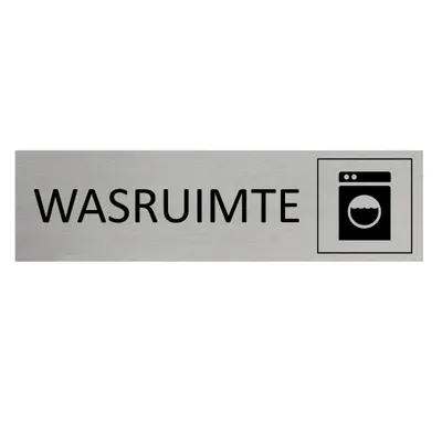 Produktbild von CombiCraft Aluminium Türschild mit Wasruimte  165x45mm
