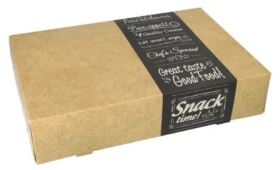 Image de 10 cartons de transport et de restauration pure carrée 8 cm x 24,7 cm x 35,7 cm Good Food petit