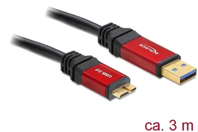 Productafbeelding van Delock USB 3.0-A naar Micro-B kabel, mannelijk/mannelijk