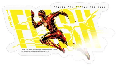 Produktbild von Spreadshirt The Flash Speedster Mit Logo Sticker Aufkleber, 10 x 10 cm, Transparent glänzend