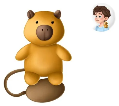 Obrázok produktu pre Magnetická maskota Capybara Gifty