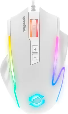 Produktbild von Speedlink Gaming Maus DECUS, 12800 DPI, USB, weiß retail