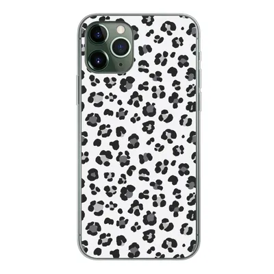 Produktbild von MuchoWow® Handyhülle Schutzhülle Hülle für iPhone 11 Pro Panther Druck - Grau - Abstrakt Silikon Softcase Handy Hülle - Handy
