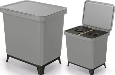 Produktbild von Systema sortibox abfallbehälter 2in1 glatt grau
