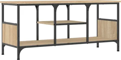 Obrázek produktu pro vidaXL TV skříňka Sonoma Oak 100x35x45 cm Materiál dřevo a železo