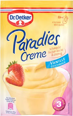 Produktbild von Dr. Oetker Paradiescreme Vanille Cremepulver ohne Kochen 13 x 60 g