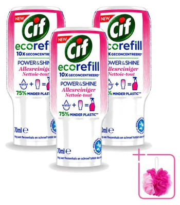 Produktbild von 3 x Cif Power & Shine Allesreiniger Ecorefill - 70 ml - Sparpackung - 3 Stücke