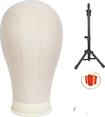 Produktbild von Kopfdisplay-Mannequin, langlebige Stoffkonstruktion, ideal für Styling und Präsentation, Canvashead21inch64