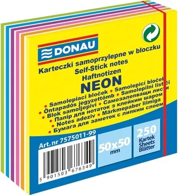 Immagine prodotto di Tampone autoadesivo Donau 50x50 250l.neon