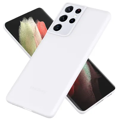 Immagine prodotto di NALIA Custodia rigida extra sottile per Samsung Galaxy S21 Ultra, Custodia sottile per telefono cellulare Cover Bianco Trasparente