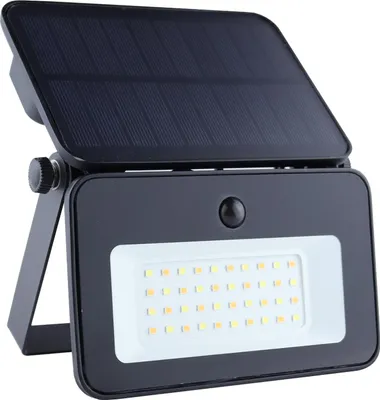 Zdjęcie produktu dla GERMINA Naświetlacz Reflektor solarny lampa LED z panelem słonecznym z czujnikiem ruchu 1000lm IP65 6500K
